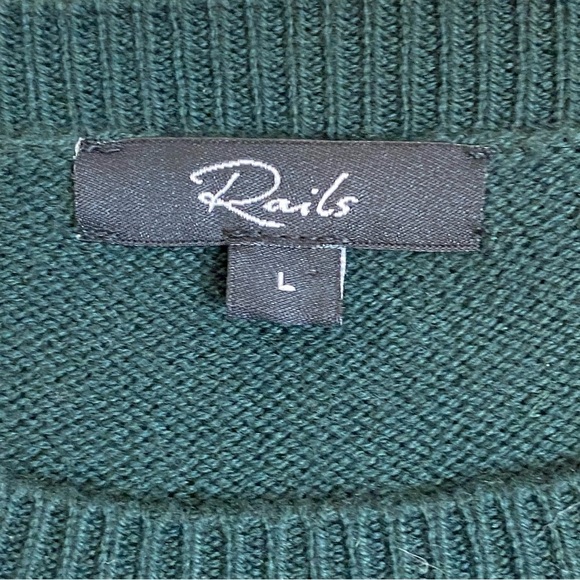 Rails Kent Rugby Stripe Cotton/Wool Blend Striped Long Sleeve Sweater Size L Men - Picture 7 of 10